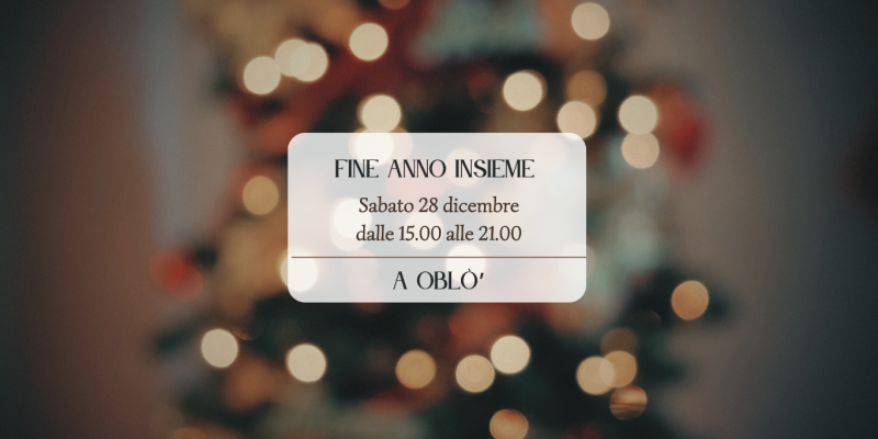 FINE ANNO INSIEME